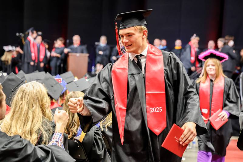 Members of the Class of 2025 graduate from Huntley High School during their commencement ceremony on Saturday, May 17, 2025, at Northern Illinois University in DeKalb.