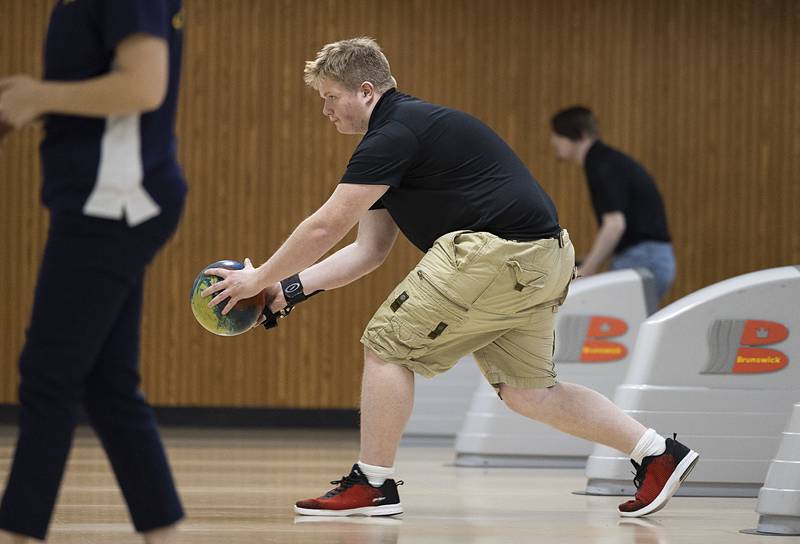 Erie-Prophetstown’s Shawn Chandler goes through his motion Thursday, Dec. 1, 2022 against Dixon.