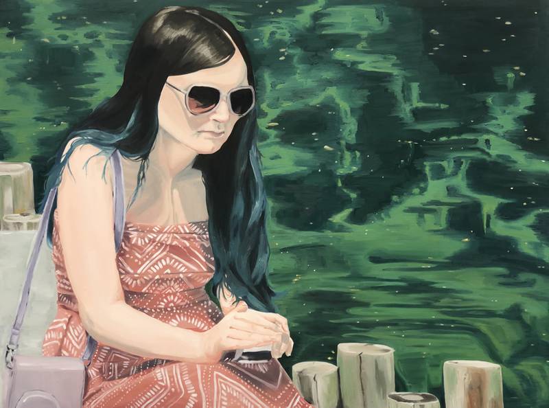 Madalyn Lefevre won first place at the McHenry County College Student Art Exhibit this year for her piece “Zoe Smith,” pictured.