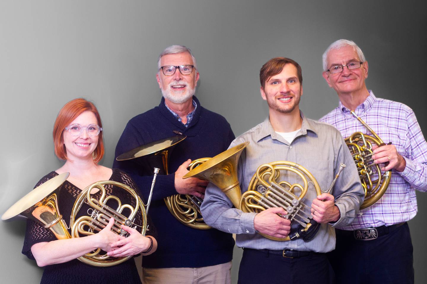 (From left) Christine Hansen, David Synder, Micah Lancaster, Phil Lancaster will participate in Illinois Symphony Orchestra