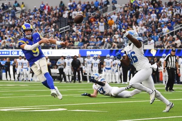 Matthew Stafford rallies Rams to 41-34 victory over Lions, clinching another playoff berth