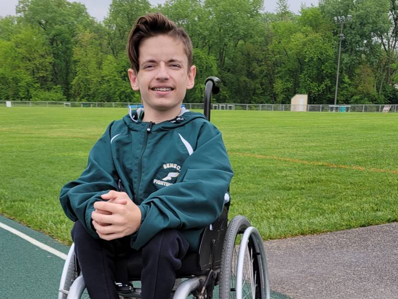 Seneca's Josh Doloski will be competing this weekend in the wheelchair 100- and 200-meter events at the IHSA State Boys Track and Field Meet in Charleston.