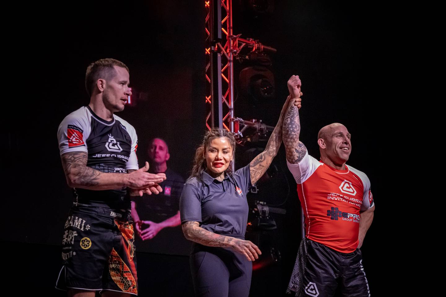 Adam Munaretto wins by submission against Tim Shelton at JCI 2: The Ascension at the Vixen last January. Curran's next invitational, JCI 3: The Dominion, is scheduled for May 9, also at The Vixen in McHenry.