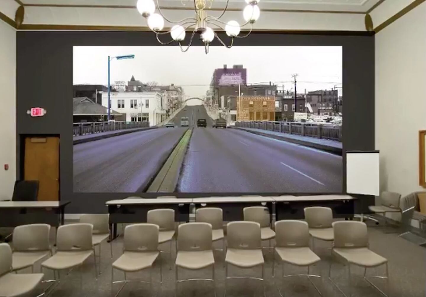 The design shows possible art improvements the Dixon City Council is looking to do for council chambers in a $25,000 project.