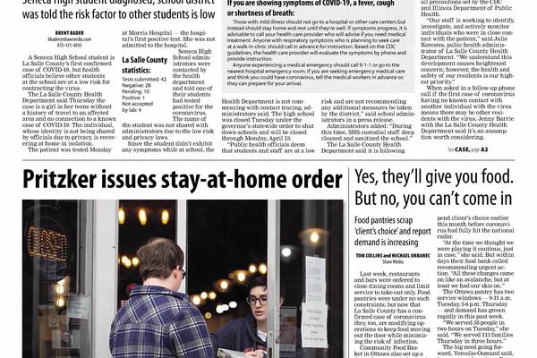 Historical covers for March 21: Pritzker issues stay-at-home order for COVID-19