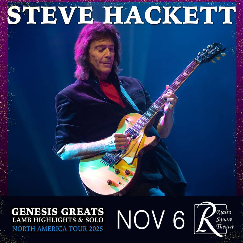 British guitarist Steve Hackett will bring his Genesis Greats, Lamb Highlights and Solo show to the Rialto Square Theatre in downtown Joliet Thursday. Nov. 6.