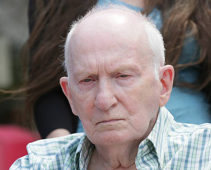 Chester Weger is wheeled out of the courthouse in a wheelchair after his hearing at the La Salle County Government Complex at the on Monday, Aug. 1, 2022 in Ottawa.