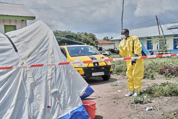 Risk of Ebola spread is high regionally but low globally, WHO says