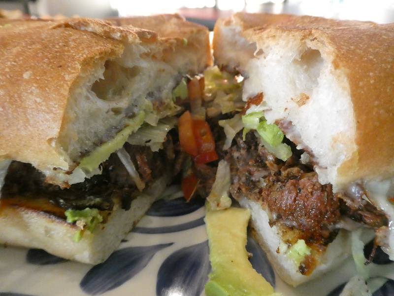 A massive carne asada torta for $15 at Taqueria Taquitos, a new Mexican restaurant in Lake in the Hills that takes the place of the Rock N Grill off Randall Road.