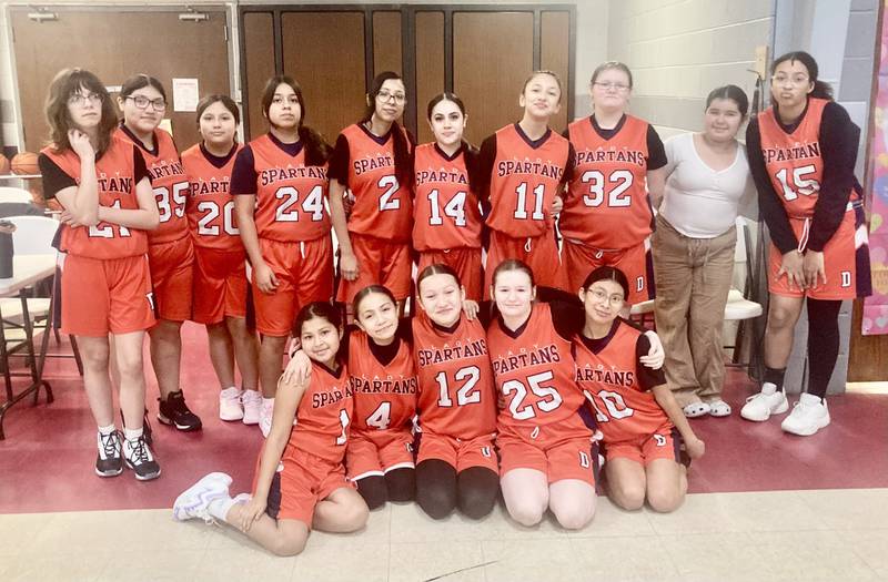 The DePue Spartans are all ready for  Saturday's BVEC. Tournament at Princeton Christian Academy's Howard Hoffman Memorial Gymnasium.