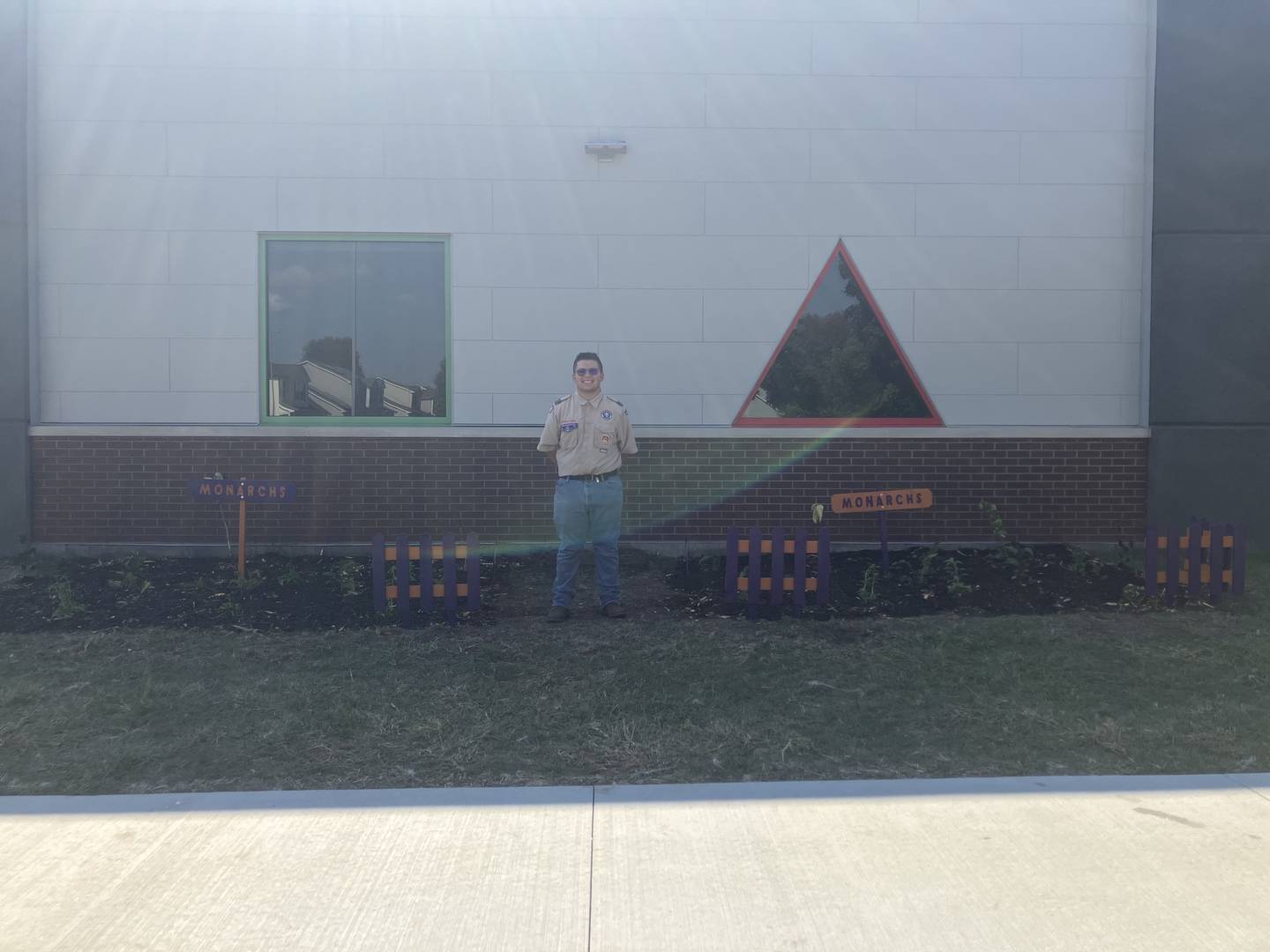 Marcos Zaylik, of DeKalb, successfully completed his Eagle Scout project toward his goal to earn the highest rank in scouting. He and supporters on Oct. 4, 2025, planted a garden outside Dr. Leroy A. Mitchell Elementary School to attract Monarch butterflies.