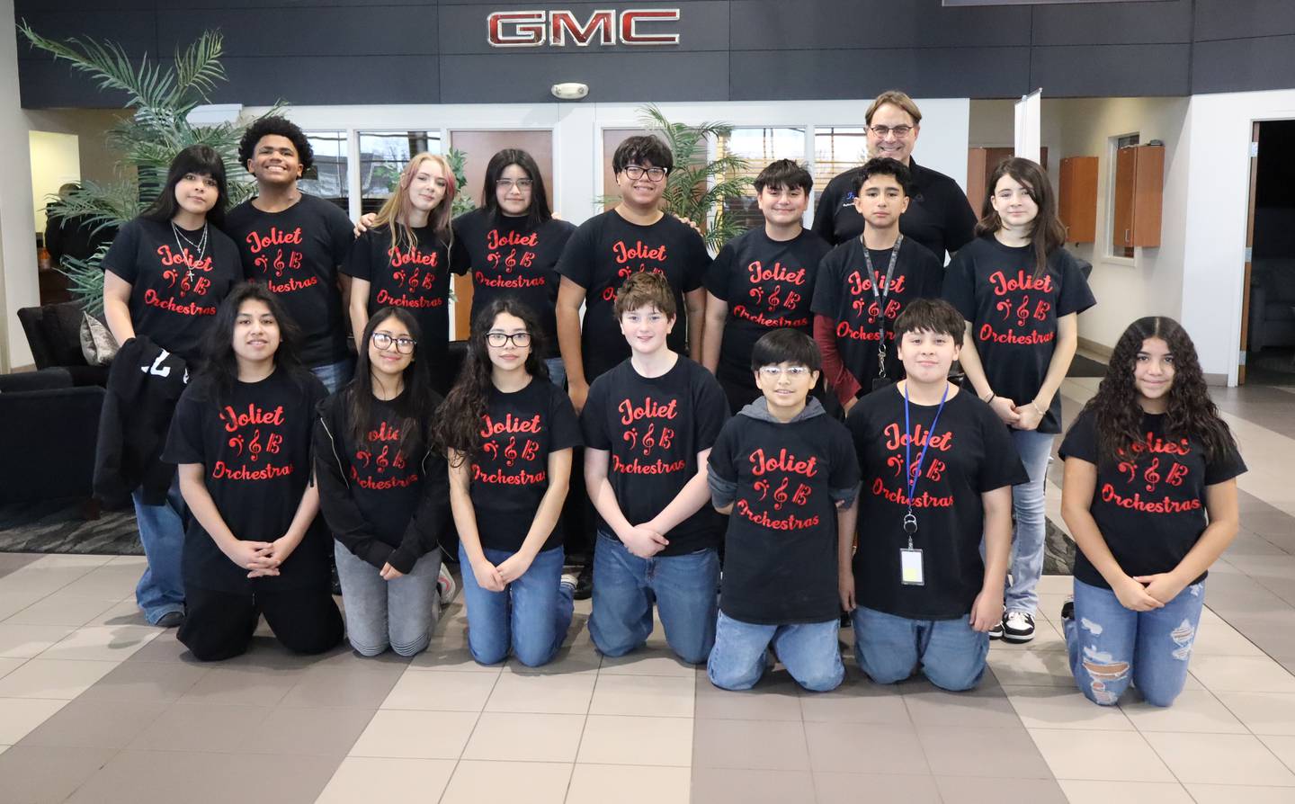 Hufford Junior High School Honors Orchestra students Sonny Aguilar, David Aguirre, Evan Amaro, Leslie Blanco, Joel Cadena, Satzuki Escobedo, Janessa Fuentes, Jacob Heredia, Parker Hopkins, Faye Jones, Ingrid Loera, Denise Mendoza, Elizabeth Patino, Anthony Solache, and Glenn Thomas with director Clifford Hunt. 
Friday, Dec. 19, 2025.