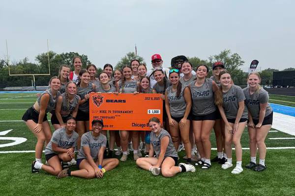 Bradley-Bourbonnais girls flag football takes 2nd at Bears tournament