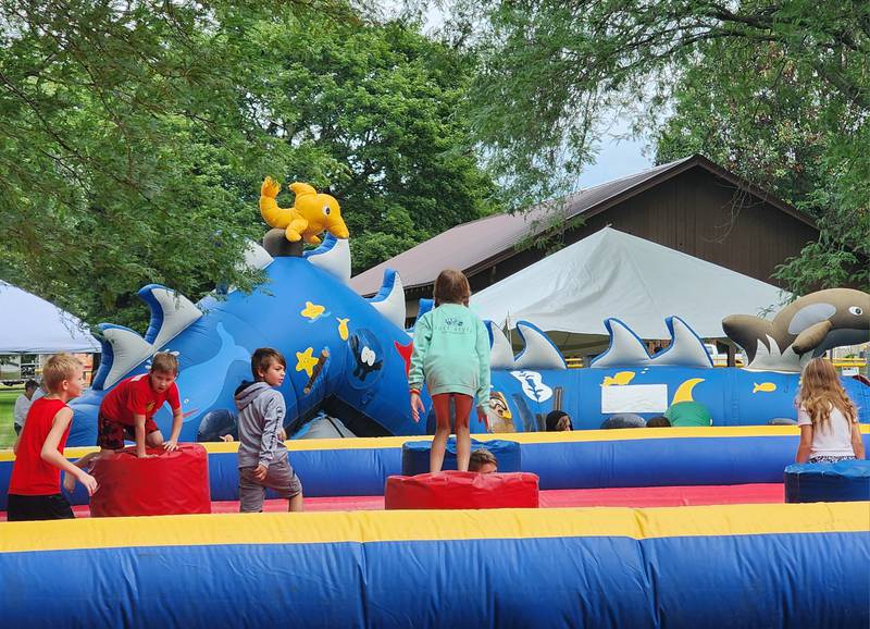 Day two of the events included a variety of family-friendly activities such as bounce houses and face painting.