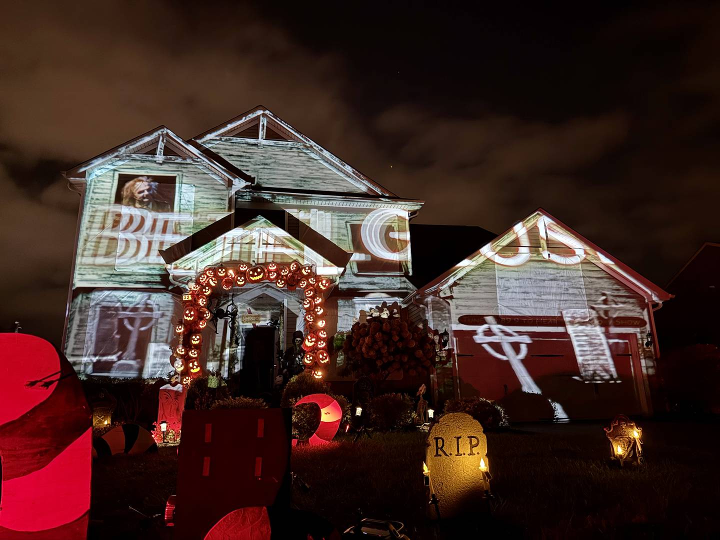 This year's Halloween theme for the Welter Family Holiday House is Tim Burton's "Beetlejuice." The production took over a month to program.