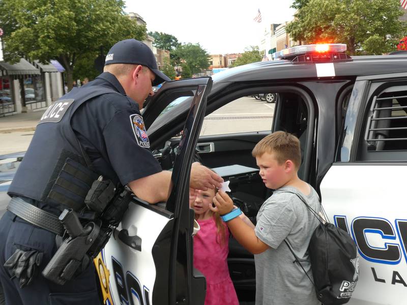 Crystal Lake's National Night Out event on Thursday, August 4, 2022, included food trucks, live music, first responder vehicles, and a dunk tank. The event is a great way to foster positive public outreach, said Illinois State Police Sgt. Aldo Schumann.