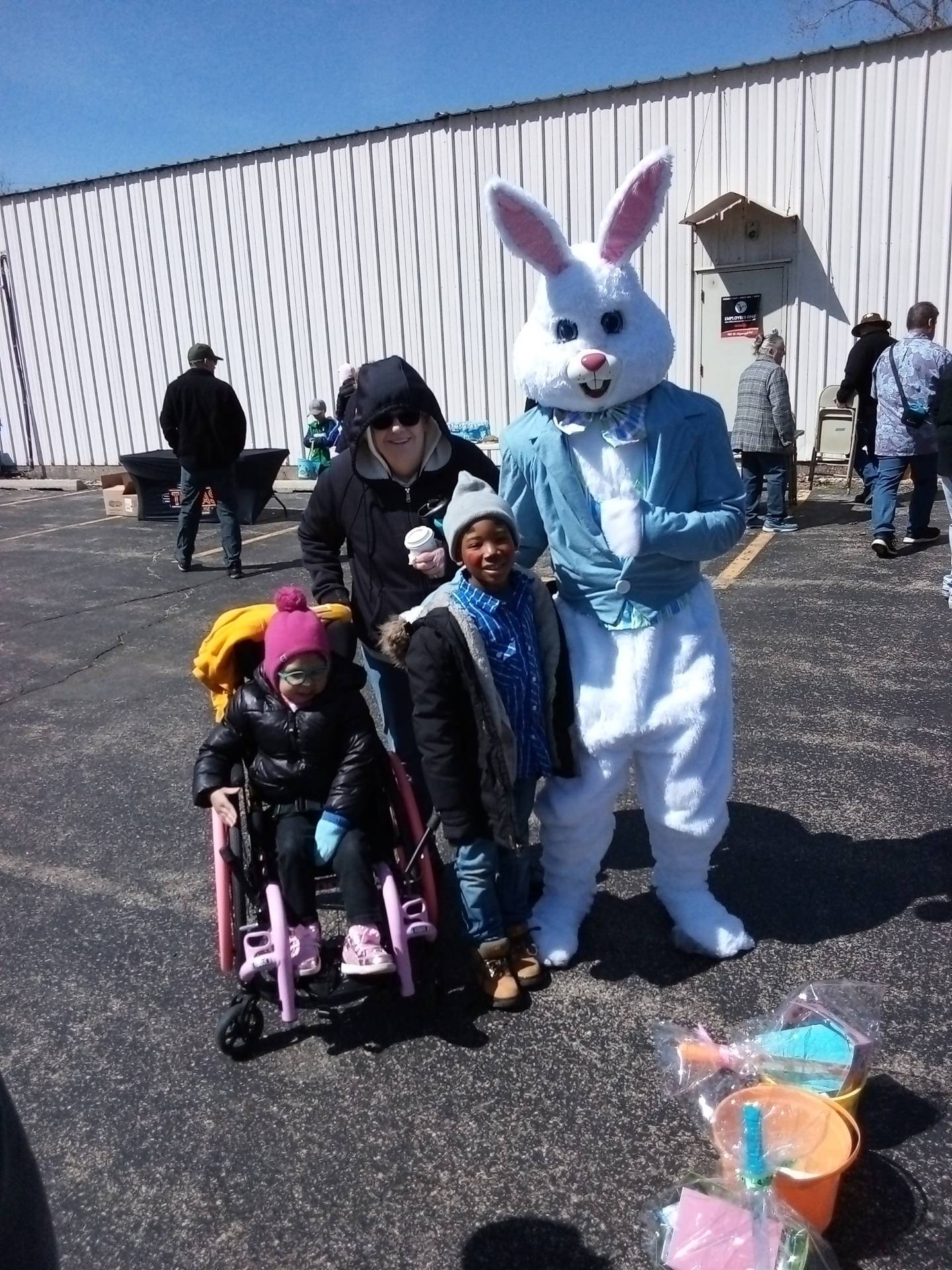 Dozens of families participate Saturday, March 28, 2026, in Algonquin Scout's Troop #152's 5th annual Special Needs Easter Egg Hunt.