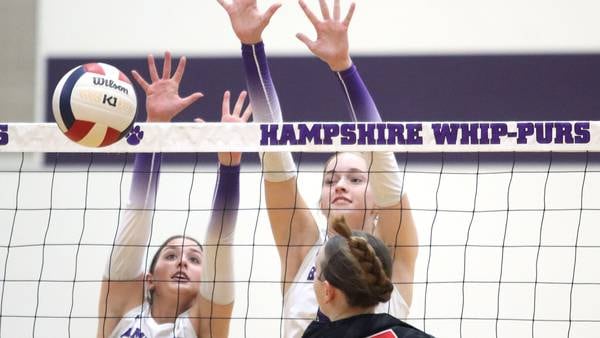 Photos: Huntley vs. Hampshire FVC girls volleyball