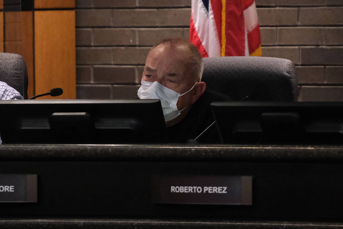 Frederick Moore at the Joliet Plan Commission meeting regarding NorthPoint's development of the Compass Business Park. Thursday, Nov.18, 2021 in Joliet