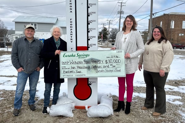 Eureka Savings Bank pledges $10,000 match for food pantry building fund