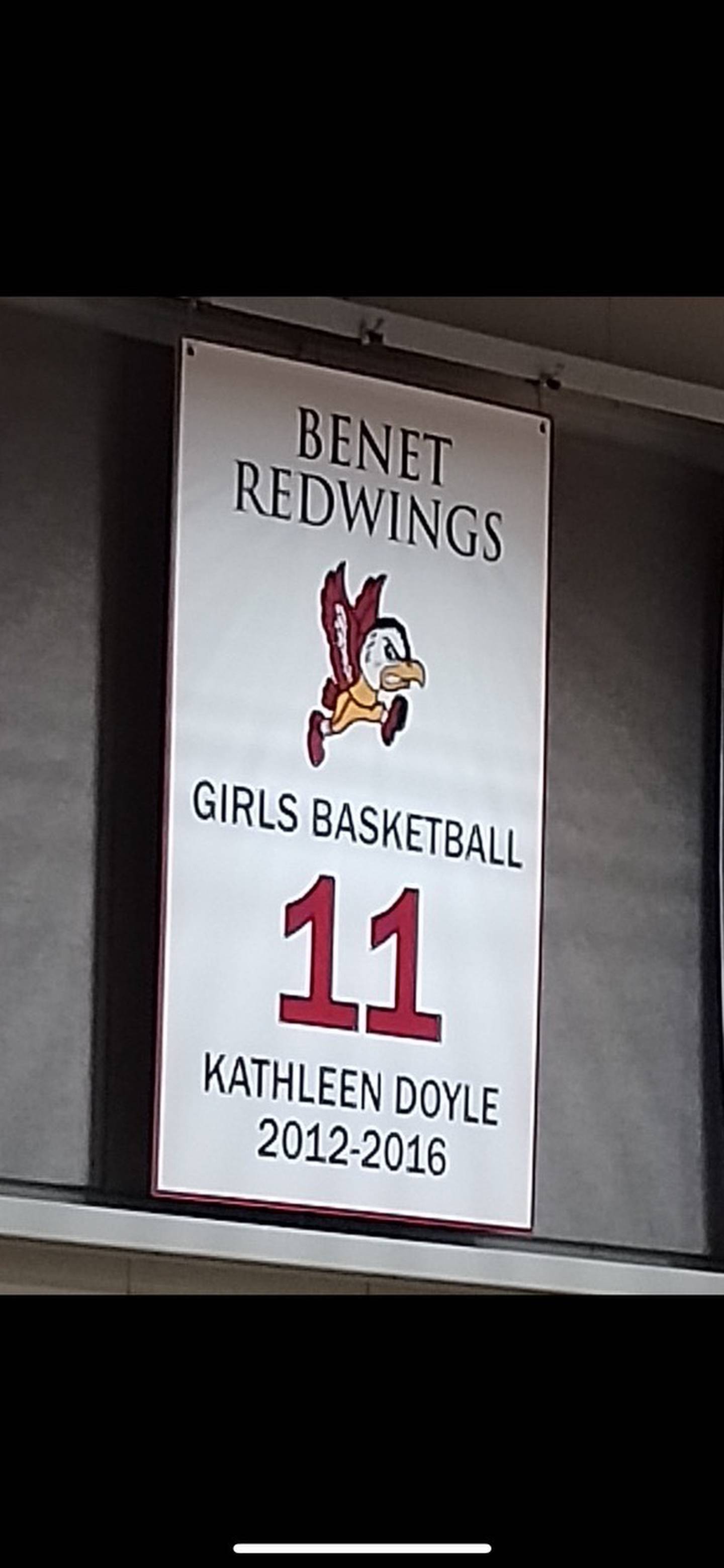 Girls basketball star Kathleen Doyle has jersey retired