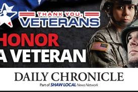 Pay tribute to a veteran and you could win!