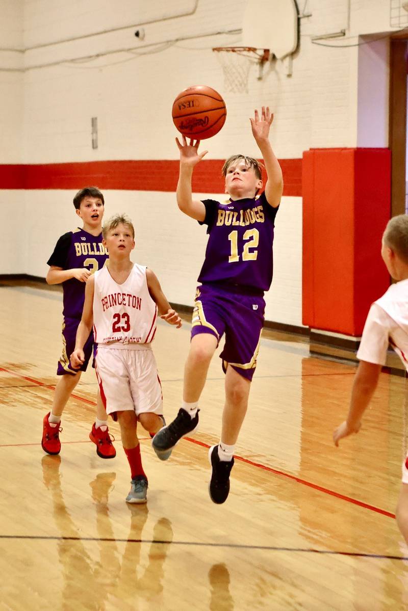 Ohio's Caiden Hansen fires away in Wednesday's game vs. PCA at the Malden Tournament. The Bulldogs won.