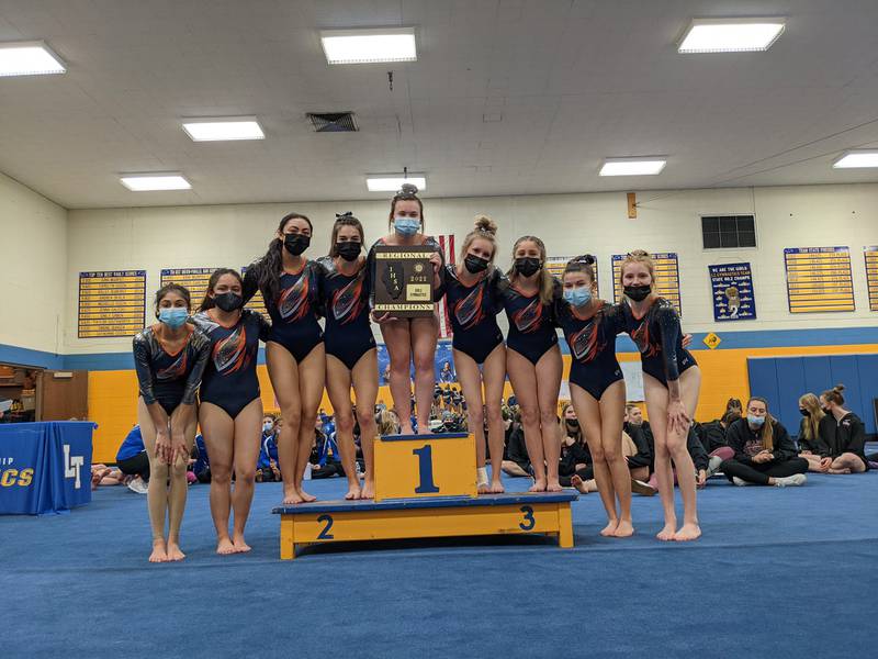 The Oswego co-op gymnastics team won its fourth consecutive regional title on Tuesday.