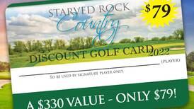 Get your Starved Rock Country Discount Golf Card