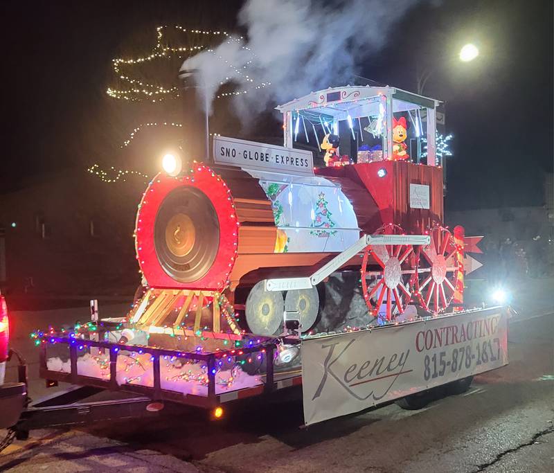 Many area businesses took part in the Ladd Christmas Parade on Saturday with very well-trimmed vehicles.