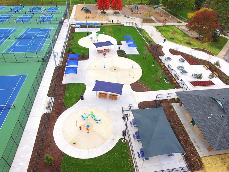 The grand opening of Downers Grove Park District’s Adventure Falls Sprayground and Mini Golf will take place at McCollum Park, 6801 Main Street, on May 25, 2024