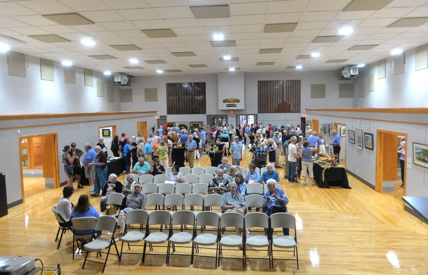 The main floor of the Oregon Coliseum has been transformed into the Coliseum Museum of Art, Antiquities, & Americana in downtown Oregon. individual rooms features creations by artists. The CMAAA held its grand opening on Friday, July 14, 2023. It opened to the general public on July 19.