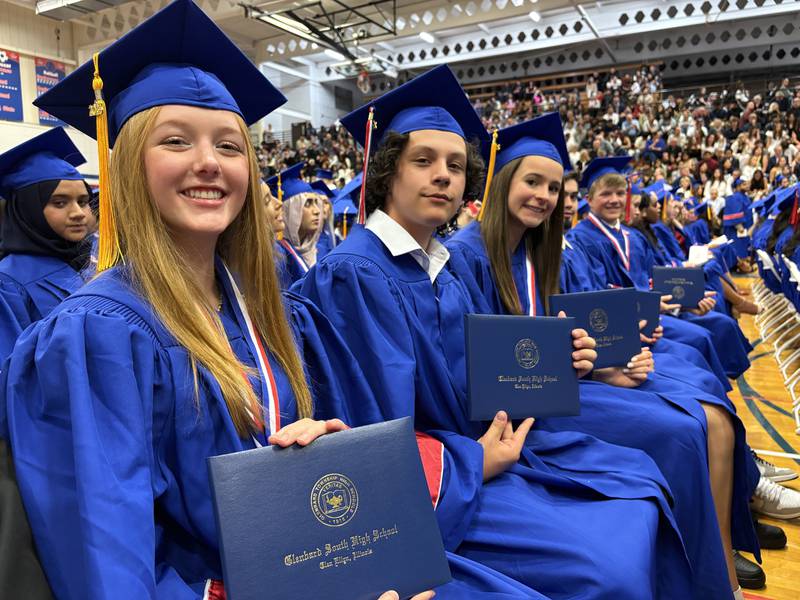 Glenbard South High School held its graduation ceremony on Thursday, May 22, 2025 at the school in Glen Ellyn.