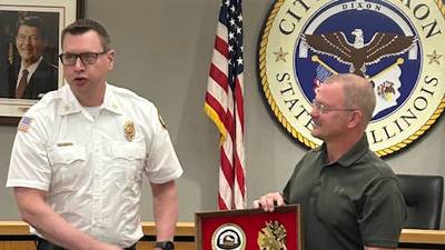 Dixon firefighter retires after 20 years of service