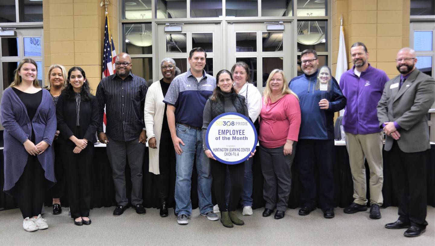 Oswego School District 308 Employees of the Month for January 2023.