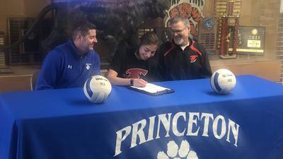 Princeton’s Maya Gartin signs to play volleyball for Sauk