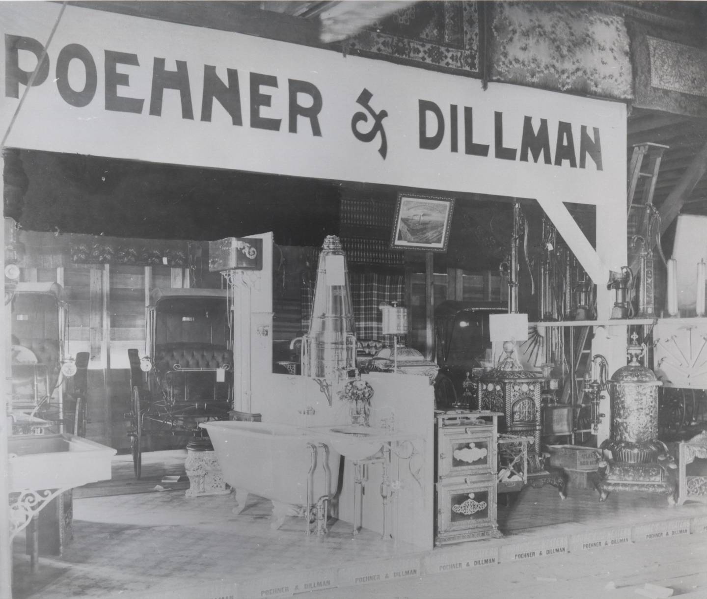 Poehner & Dillman of Joliet present a window display of its products in this undated vintage photo. PDM Plumbing, Heating & Cooling is celebrating its 140th anniversary in 2025.
