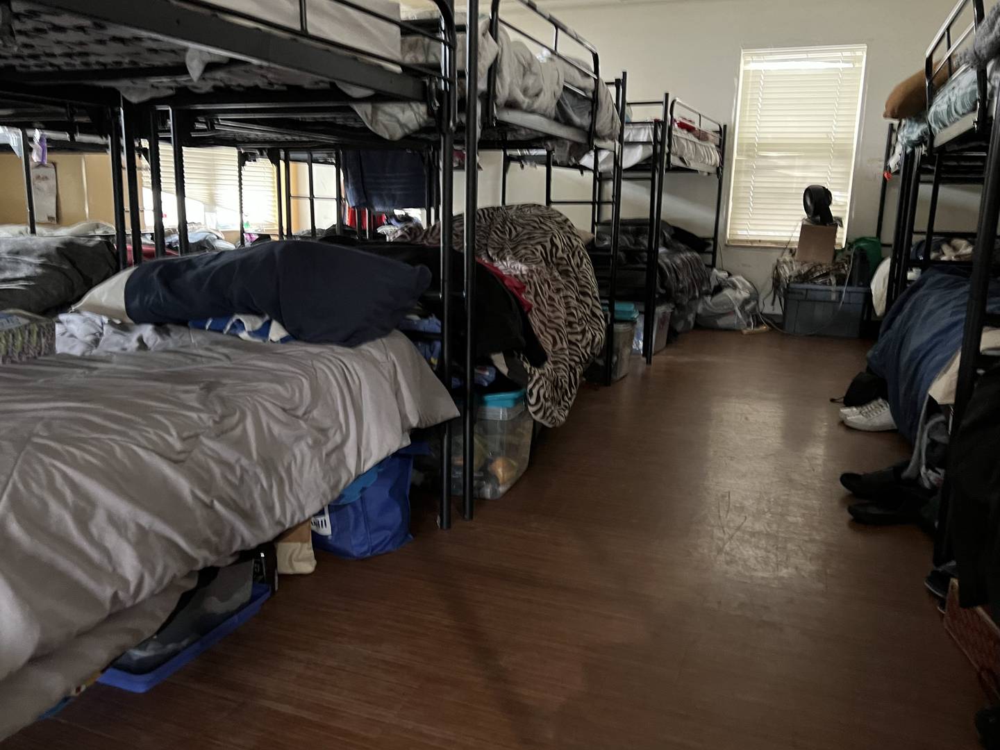 The bunkbeds in Hope Haven's mens bedroom on Jan. 6, 2023.