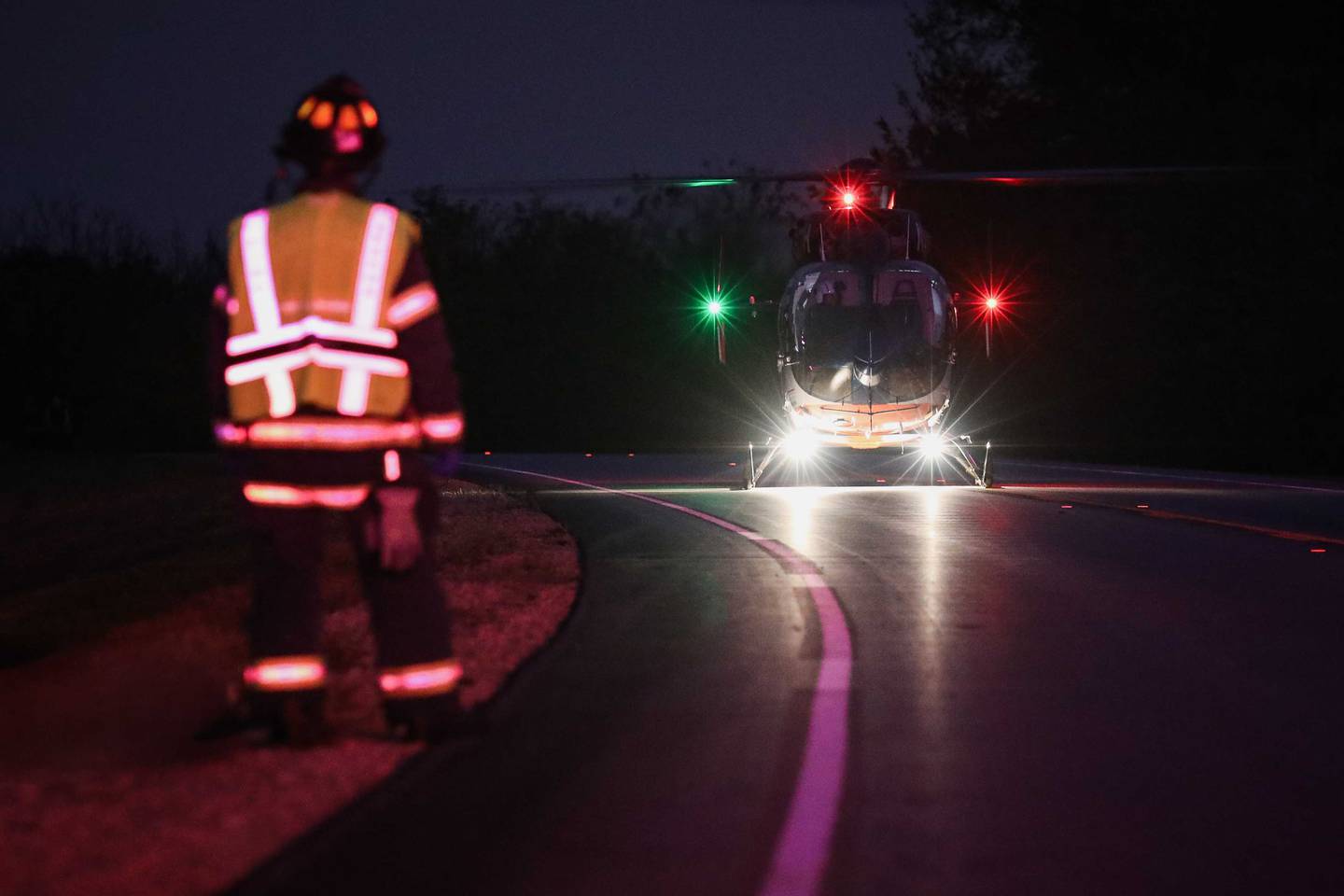 The Harvard Fire Protection District responded to a head-on crash on Route 14 on Sunday, Nov. 2, 2025. A child was ejected from a carseat and airlifted to an area hospital, officials said.