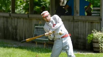 Vintage ‘base ball’ team fares well, hits even better at John Deere Historic Site
