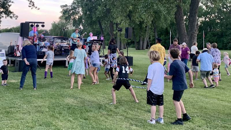 The Stingrays performing at Citizens Memorial Sports Complex Thursday night as part of the Summer Concert Series hosted by the Sycamore Park District.