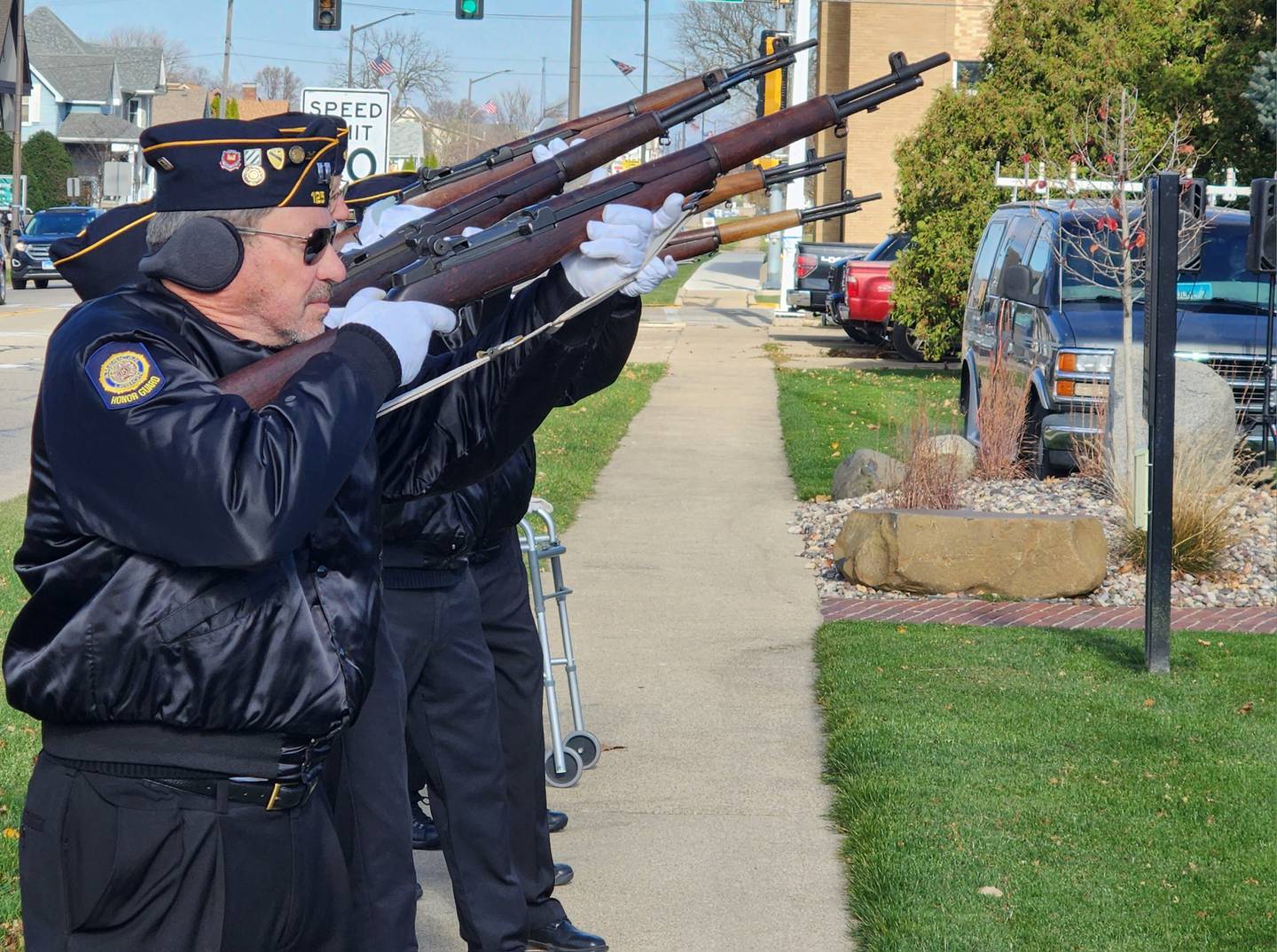 Speakers presented various words of thanks, remembrance and poems before all Veterans were honored with a ceremonial 21-gun salute.