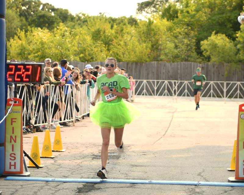 Maggie Montiel of Roselle was the second overall female to finish the Zoo Run 5k on Sunday Sept. 8, 2024, with a time of 22:14.2 held at Brookfield Zoo in Brookfield.