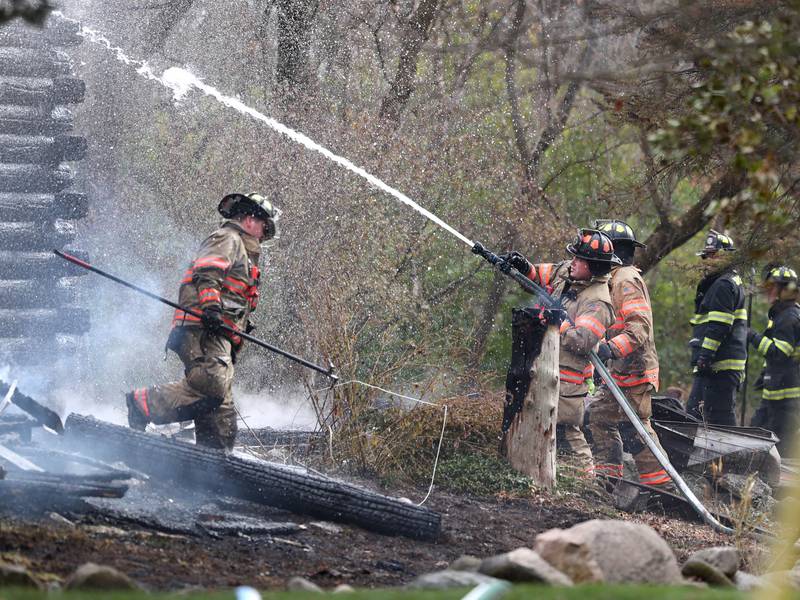 Photos: Fire decimates building in Shabbona