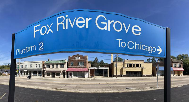 The Village of Fox River Grove has hired a marketing firm to help redevelop these building on U.S. Route 14 between Lincoln Avenue and Illinois Street in Fox River Grove.