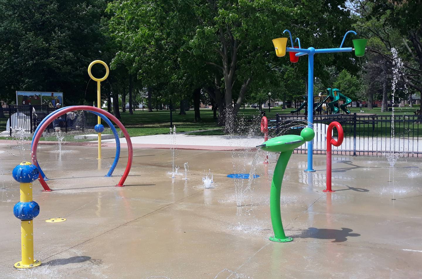 Streator city staff tested the water Tuesday, May 24, at Paul's Pad in City Park. The splash pad is expected to be turned on during Memorial Day weekend to coincide with Park Fest.
