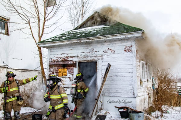 Farm shed catches fire near Pingree Grove