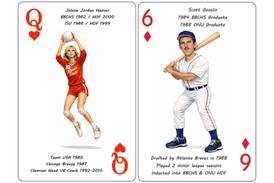 Bourbonnais man working on playing card deck featuring local pro athletes