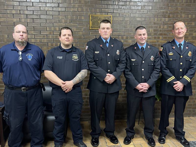 Streator firefighters, paramedic honored for saving a life