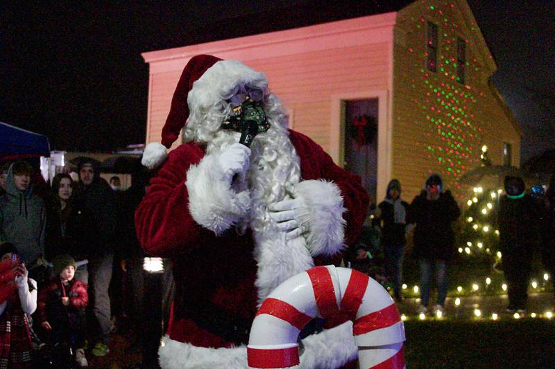 Santa Claus visited Montgomery's Village Hall